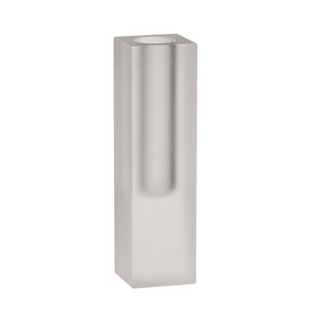 Block vase slim frosted - vaas of pennenhouder