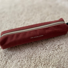 Load image into Gallery viewer, Pencil case - small - fabric - red/hazel
