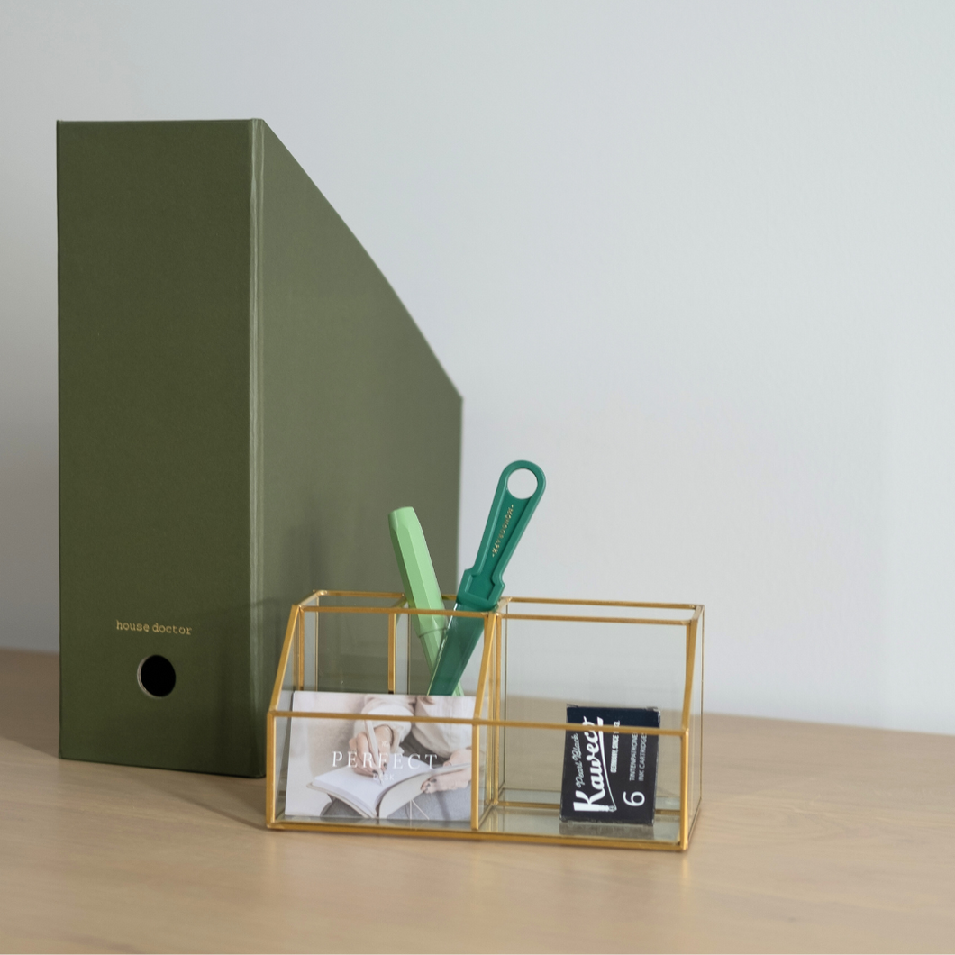 Organizer - magazine holder - green